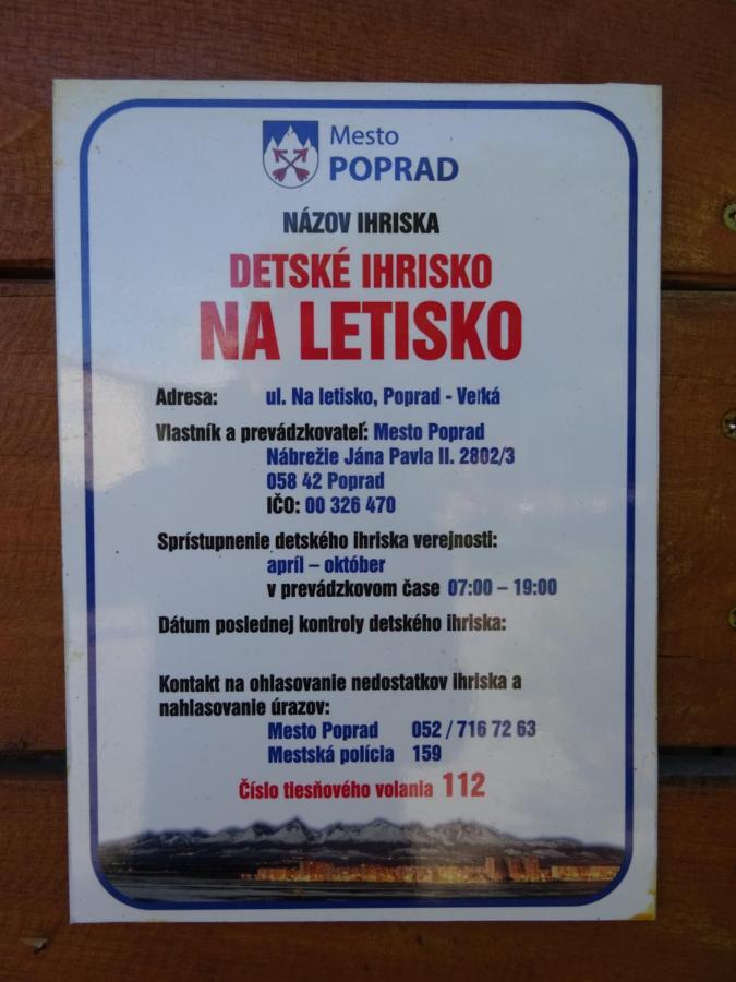 Rekreacny Dom Tyrkys Villa Poprad Buitenkant foto